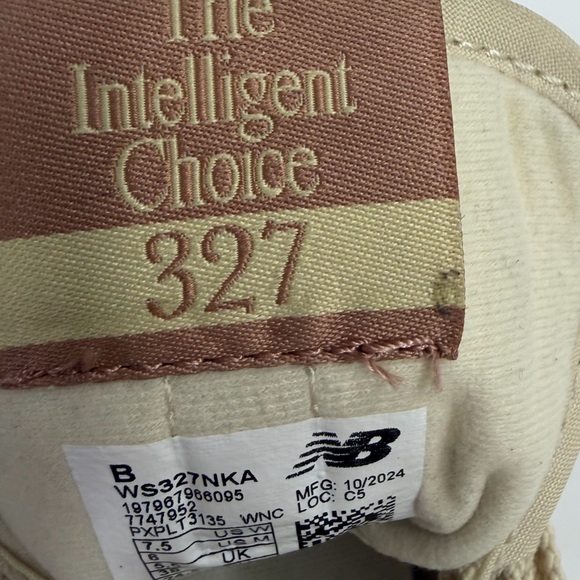 New Balance 327 Sneakers Incense Bone Landslide Casual Neutral Size 7.5 EUC - Picture 9 of 11